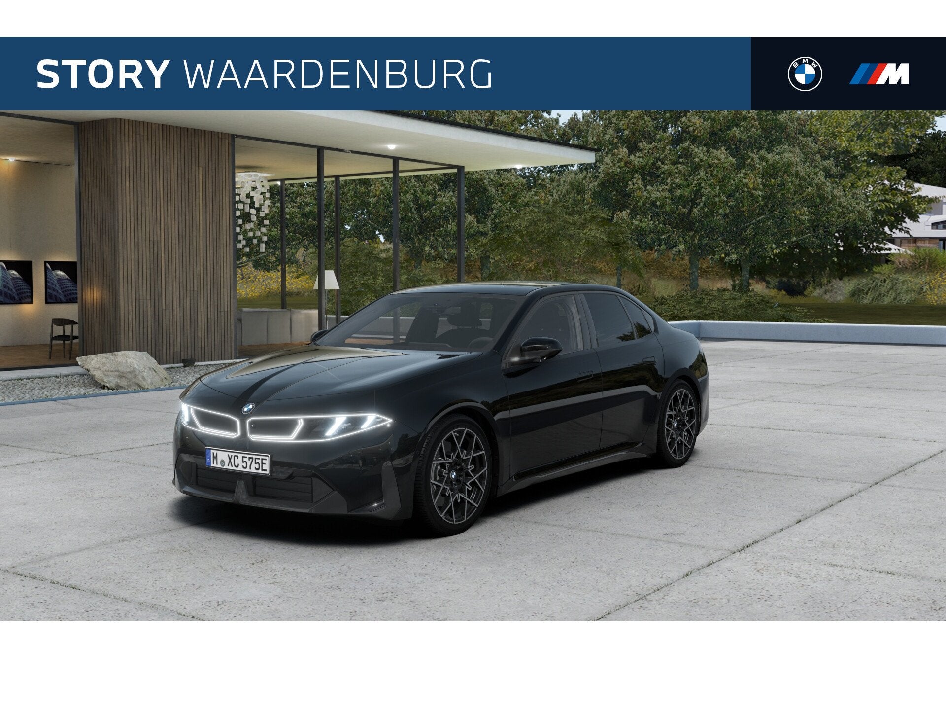 BMW i3 50 xDrive M Sport / Trekhaak / 3D Head-Up / Multifunc, Auto's, Automaat, Dealer onderhouden, Zwart, Zwart