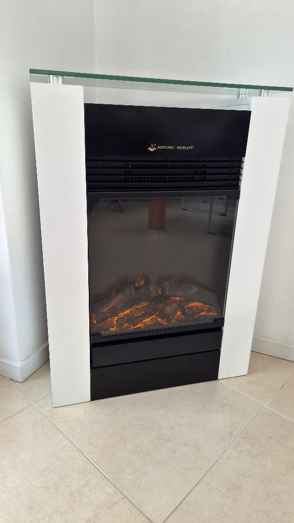 Sfeerhaard met verwarming, Ophalen, Zo goed als nieuw, Vrijstaande haard, Elektrische haard