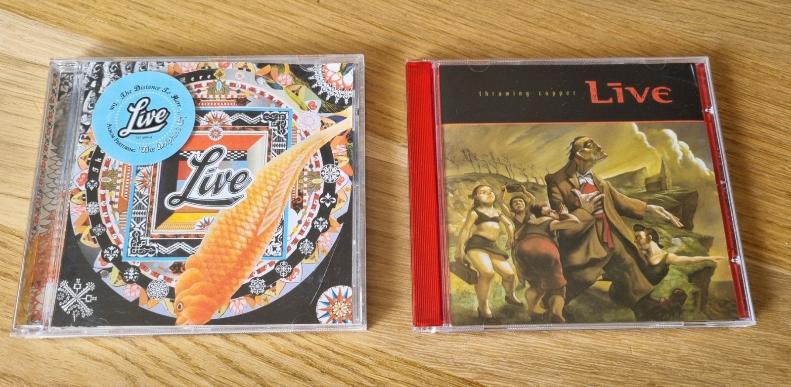 2 CD'S Live, The distance to here, Throwing copper, Ophalen of Verzenden, Zo goed als nieuw, Verzamelalbum, Inclusief doosje