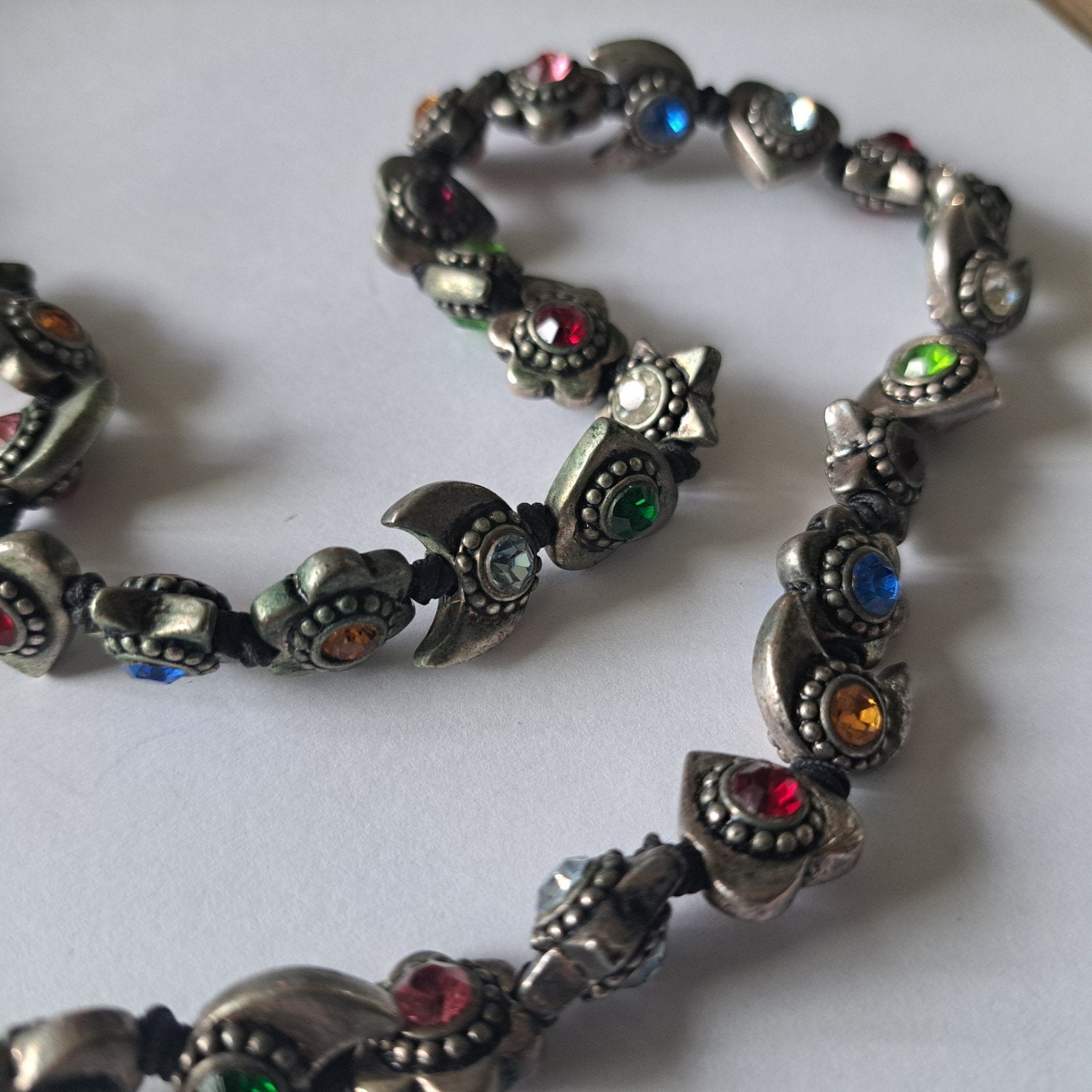 Ketting met oa hartje maan ster Otazu?, Verzenden, Zilver, Overige materialen