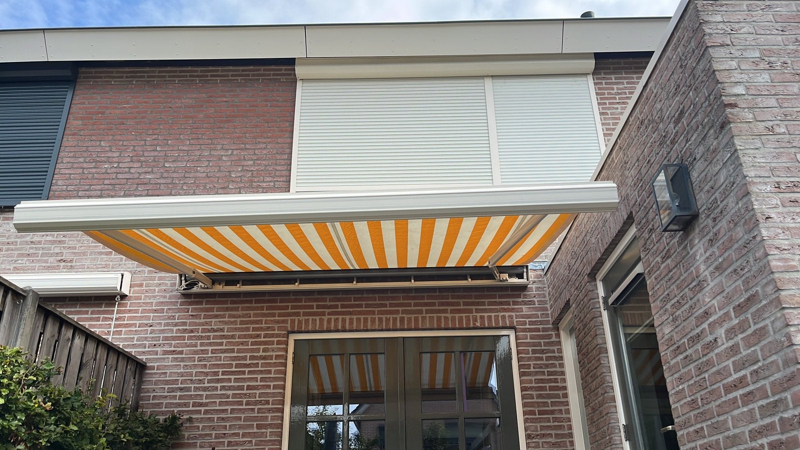 Zonnescherm, Tuin en Terras, Zonneschermen, Ophalen, Zo goed als nieuw, Knikarmscherm