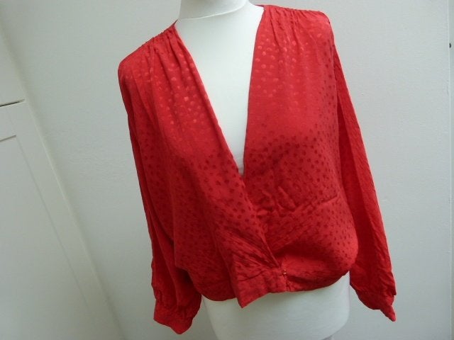 ZARA overslag tuniek blouse maat XL 46 48 rood, Ophalen of Verzenden, Zo goed als nieuw, Rood, Blouse of Tuniek