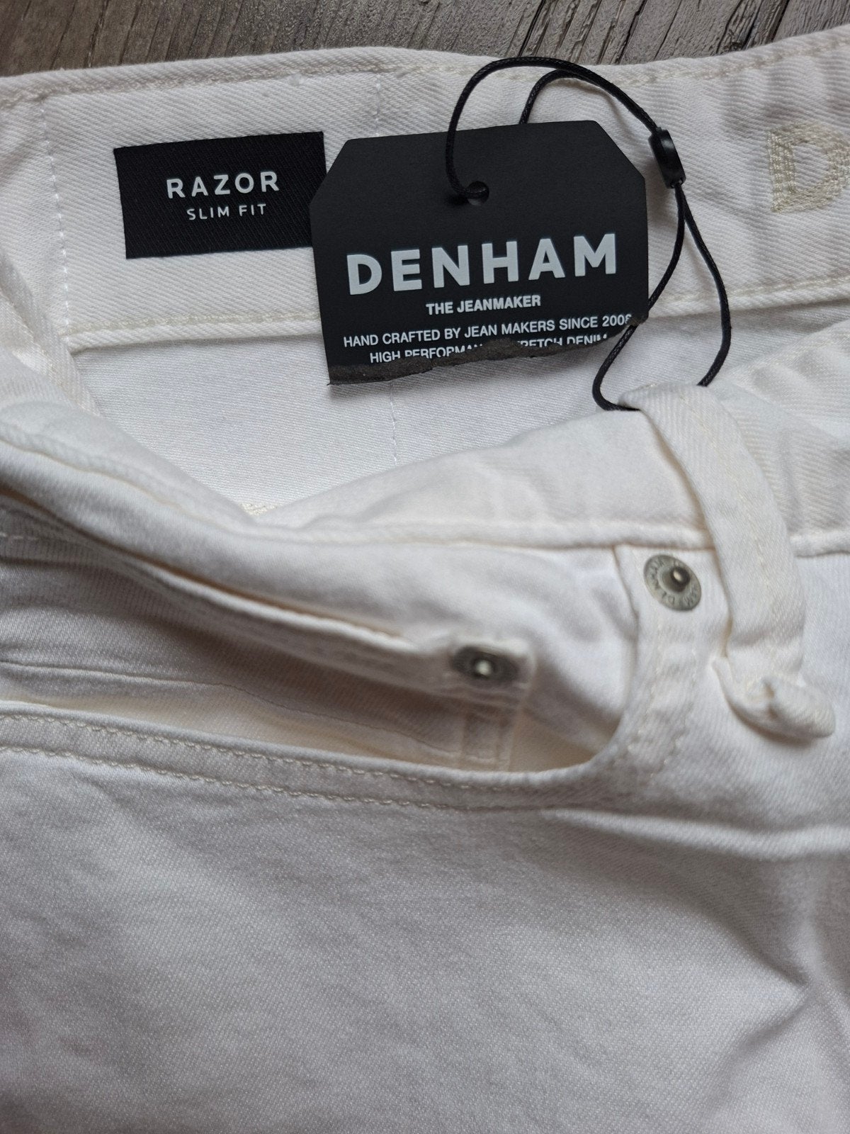 DENHAM Razor slimfit jeans W34 L34 3 voor €149,95, Wit, Nieuw, Ophalen of Verzenden, W33 - W34 (confectie 48/50)