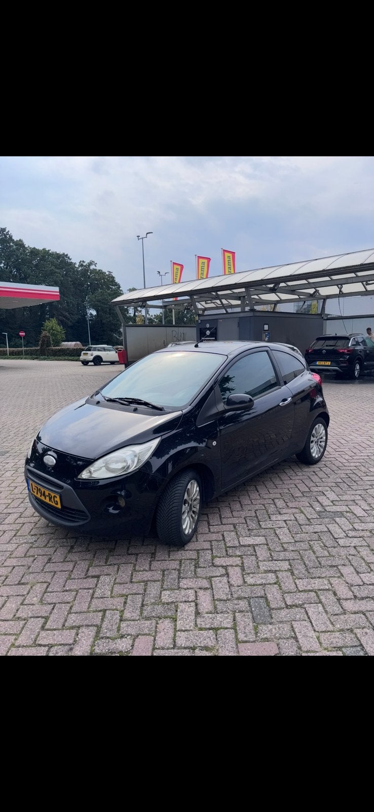 Ford Ka 1.2 51KW 2009 Zwart Nieuwe APK, Auto's, Voorwielaandrijving, 4 cilinders, 4 stoelen, Zwart