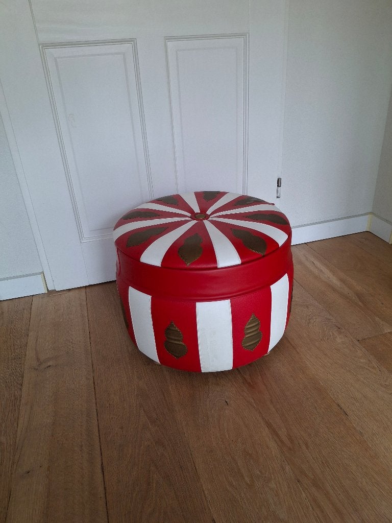 Vintage retro poef Orient naaipoef, Ophalen, Huis en Inrichting