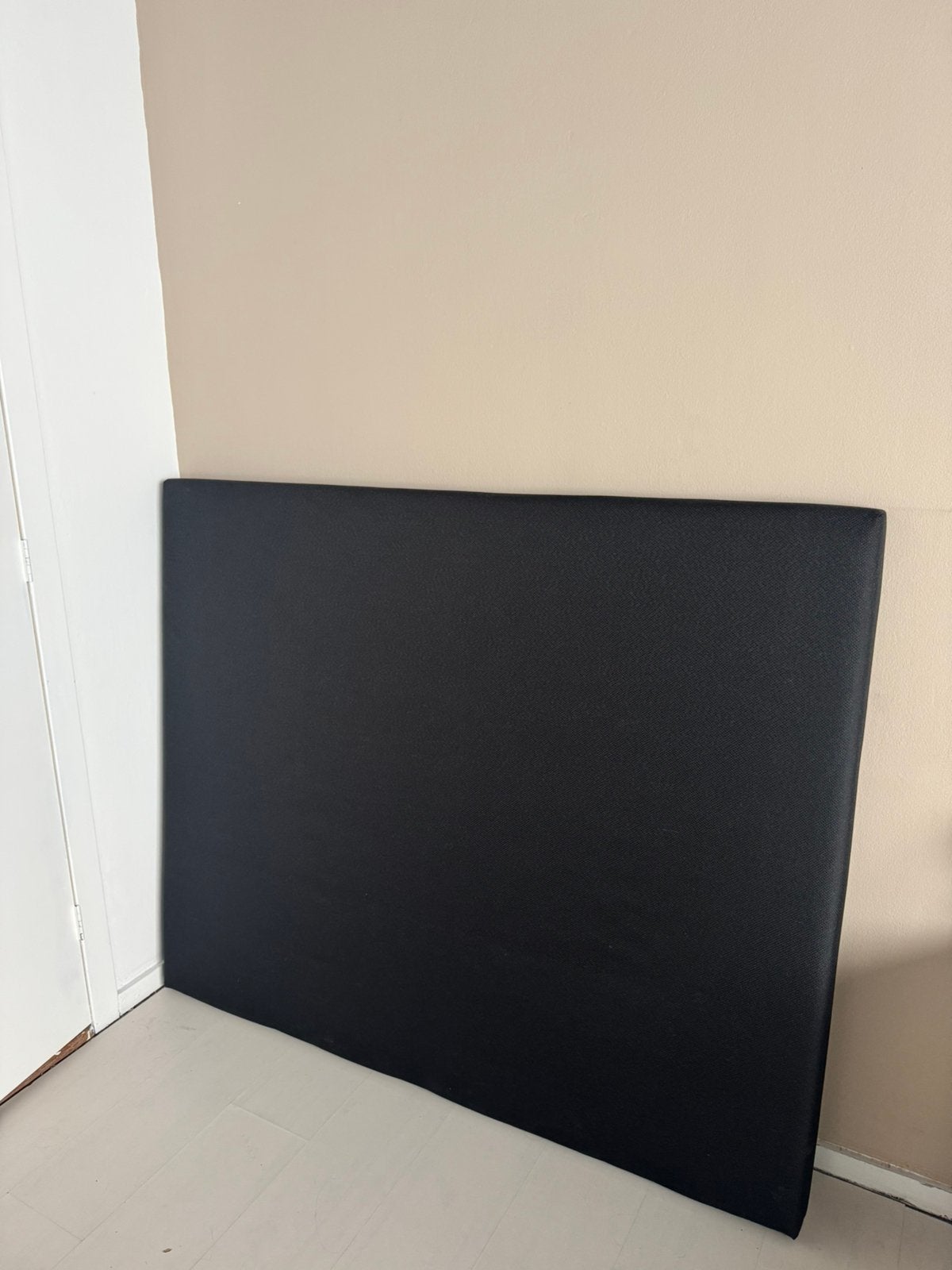 Hoofdbord JYSK – 140 cm, Ophalen, Gebruikt, Zwart, Tweepersoons