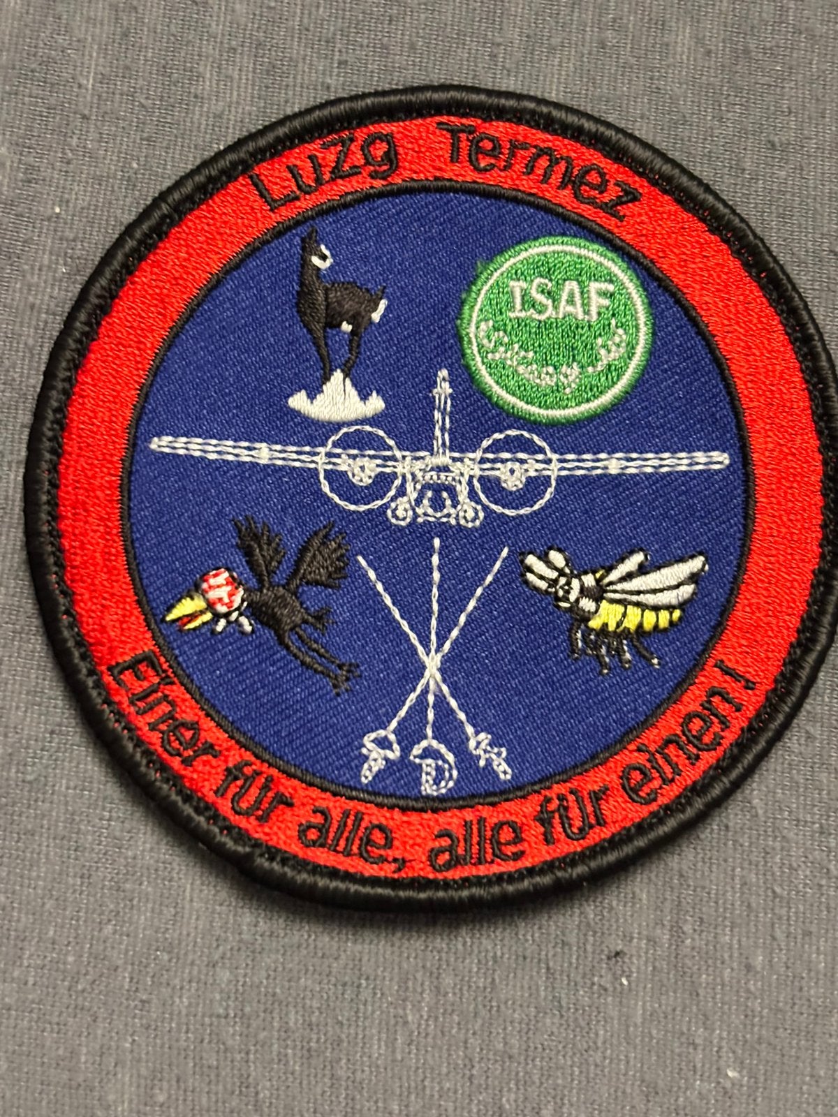 Embleem Luzg Termez ISAF, Verzenden, Luchtmacht, Duitsland, Embleem of Badge