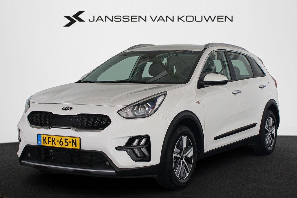 Kia Niro 1.6 GDi Hybrid DynamicLine Achteruitrijcamera Apple, Gebruikt, Euro 6, 2 kWh, Leder en Stof