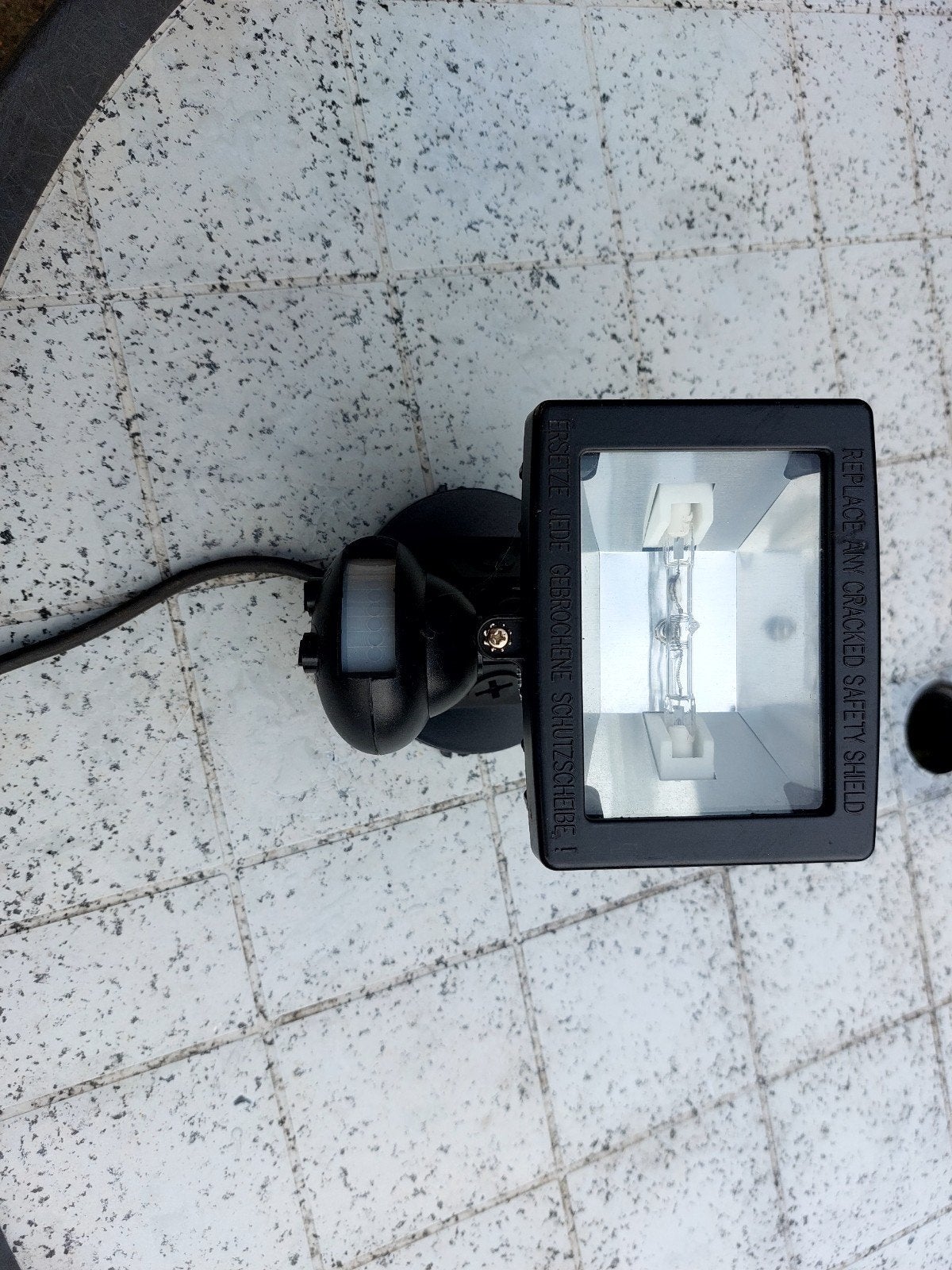 halogeenlamp met beweging en donker melder, Ophalen, Gebruikt, Minder dan 50 watt, Lamp met armatuur