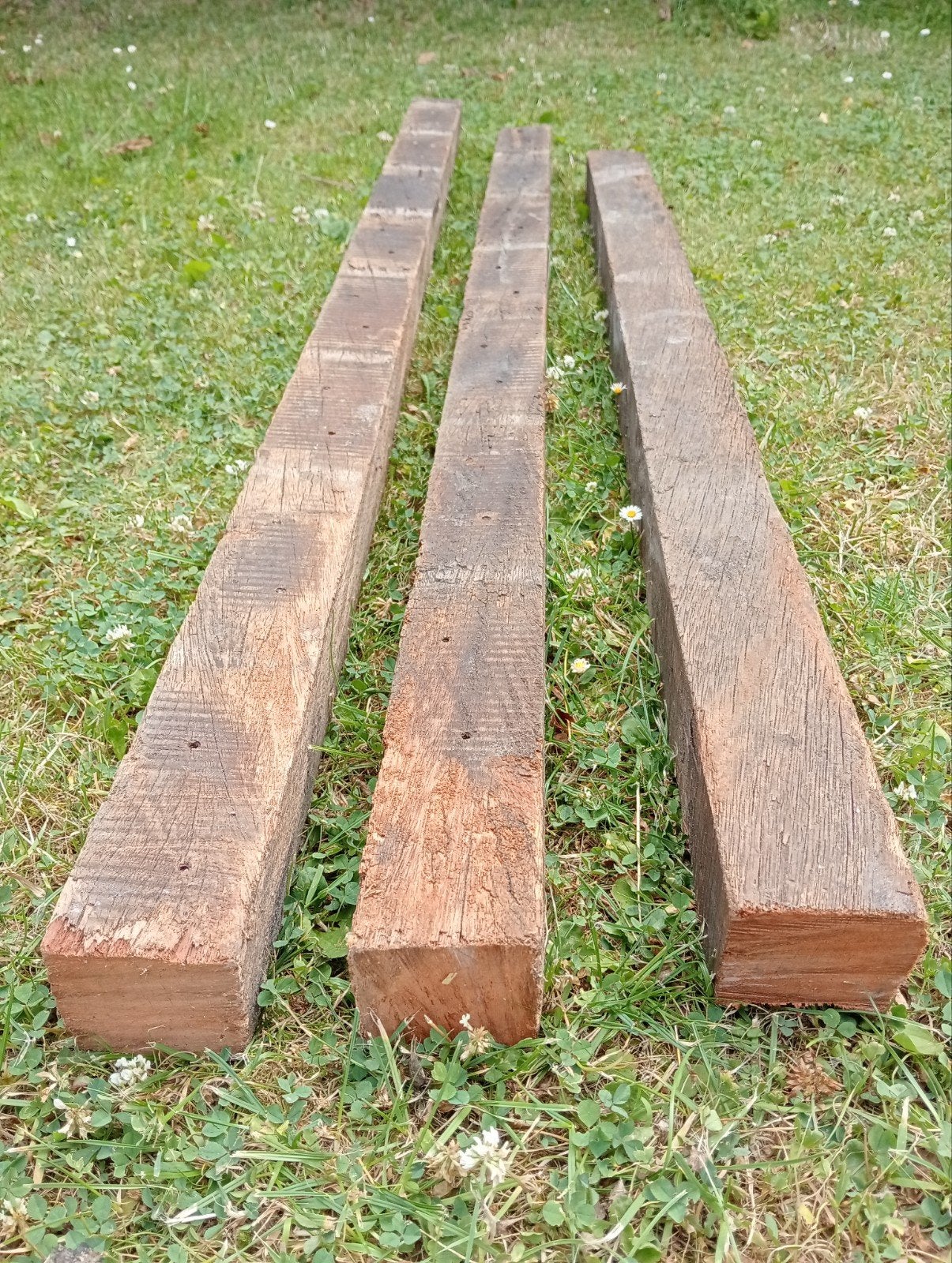 Hardhouten balken 1 meter lang, 6x6 cm, Ophalen