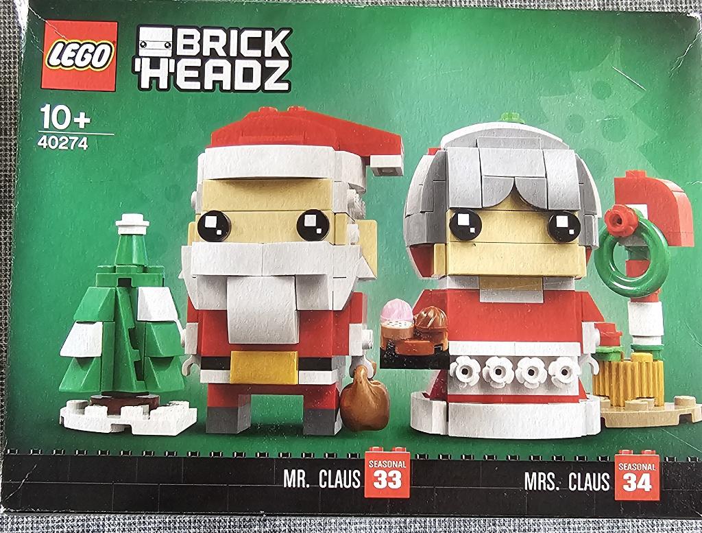 40274 Lego Brick Head Mr. Claus and Mrs. Claus, Kinderen en Baby's, Speelgoed | Duplo en Lego, Ophalen of Verzenden, Zo goed als nieuw