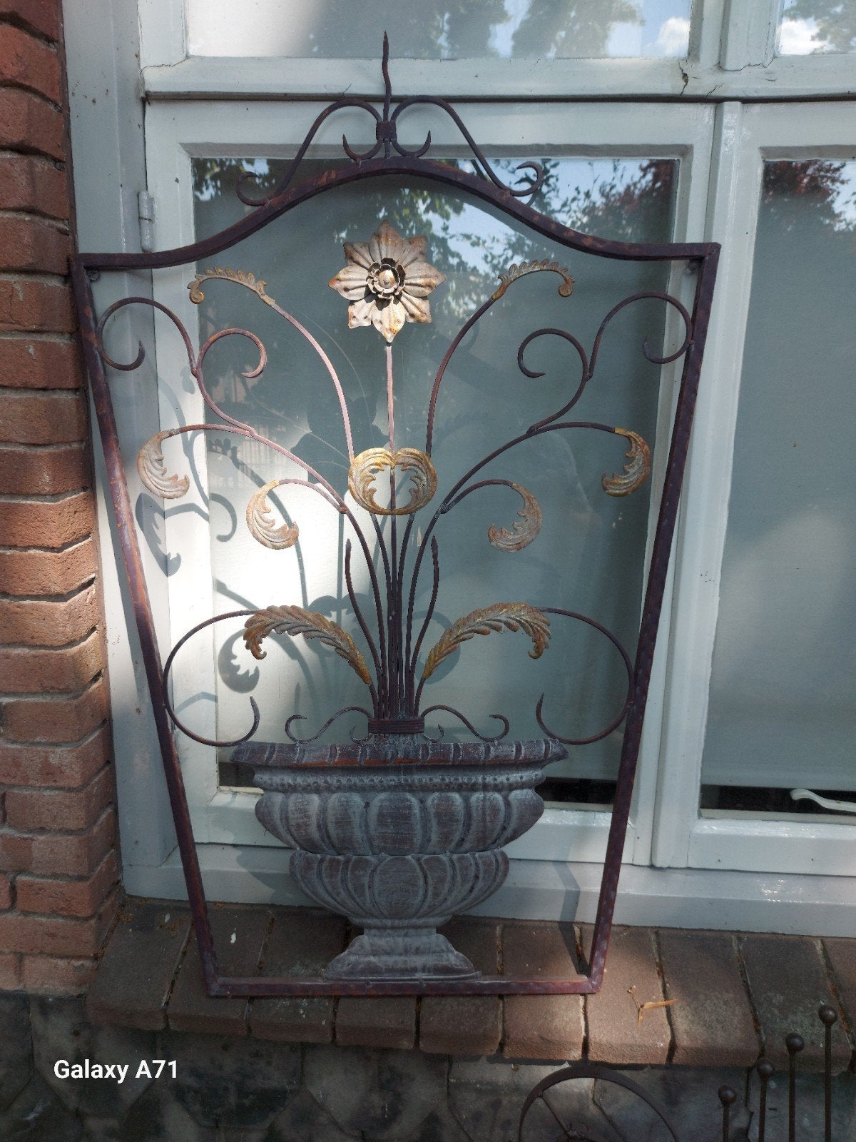 Ornament voor tegen muur voor raam gesmeed, Ophalen of Verzenden, Nieuw