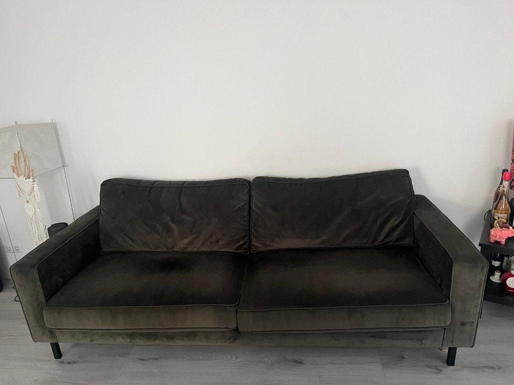 Bankstel woood, Ophalen, 250 tot 300 cm, Gebruikt, Woood velvet