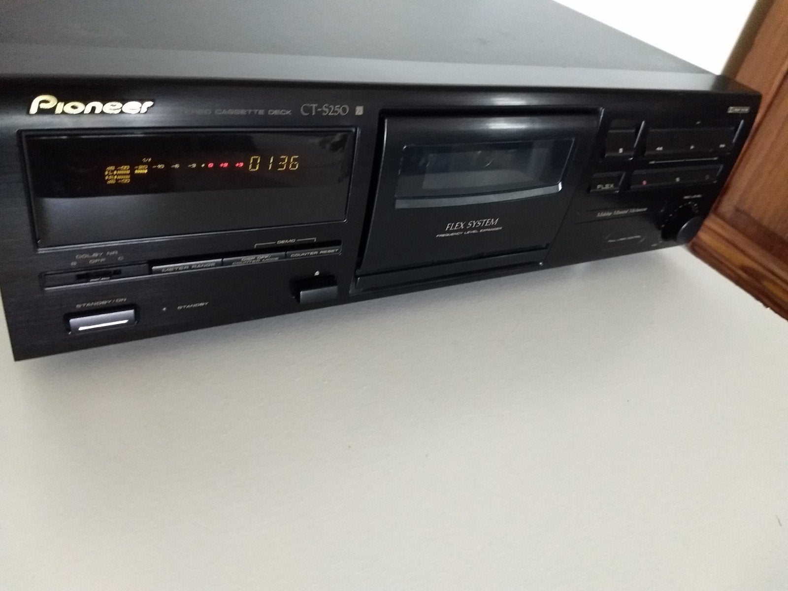 Goede Pioneer Cassettedeck CT-S250, Audio, Tv en Foto, Cassettedecks, Ophalen, Enkel, Overige merken, Tiptoetsen