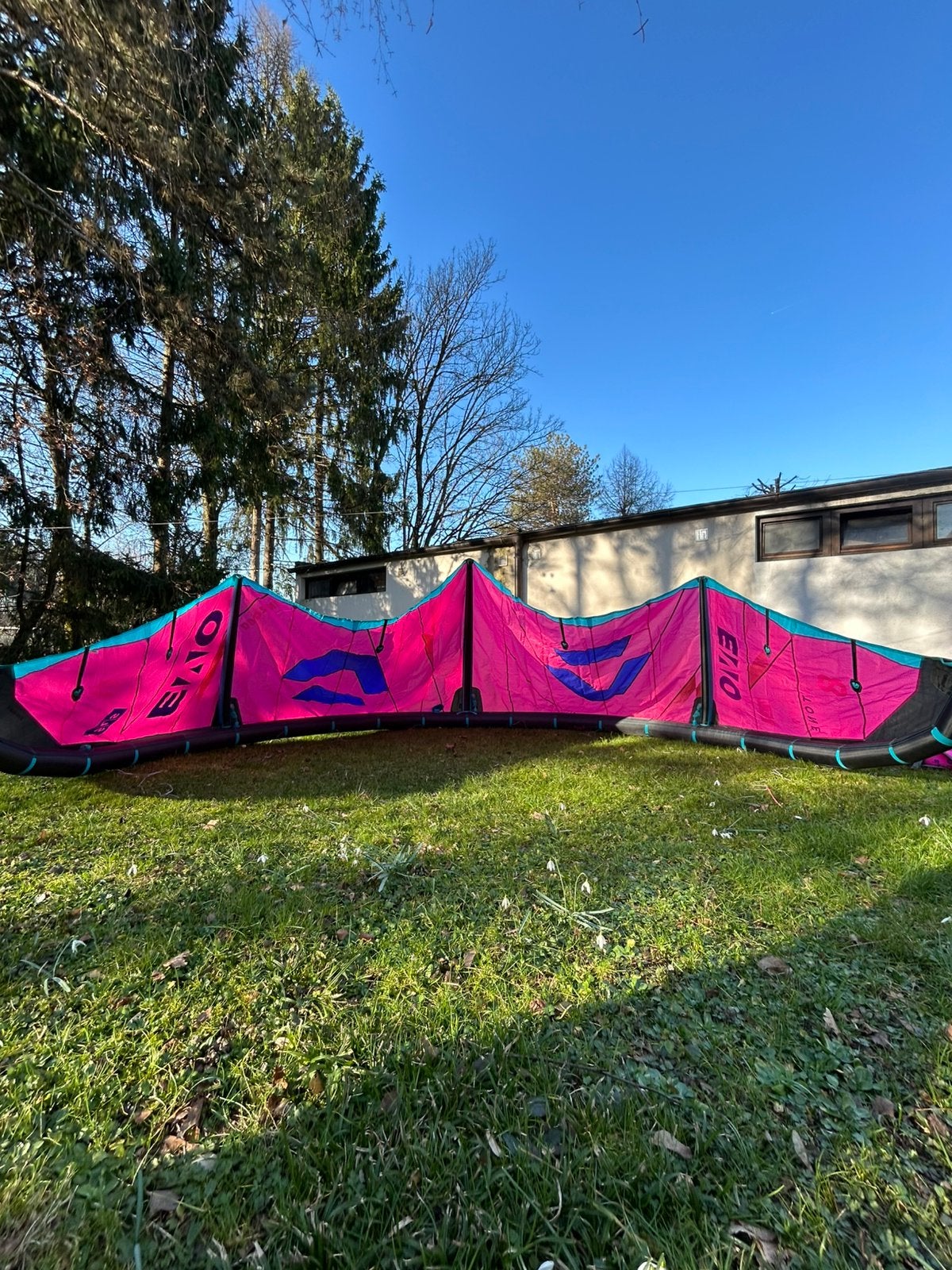 Duotone Evo SLS 8m, Watersport en Boten, Kitesurfen, Geen board, Ophalen of Verzenden, Zo goed als nieuw