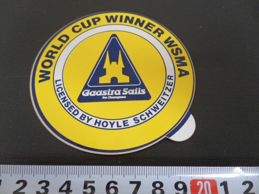 sticker GAASTRA SAILS World Cup Winner WSMA Hoyle Schweitzer, Ophalen, Zo goed als nieuw