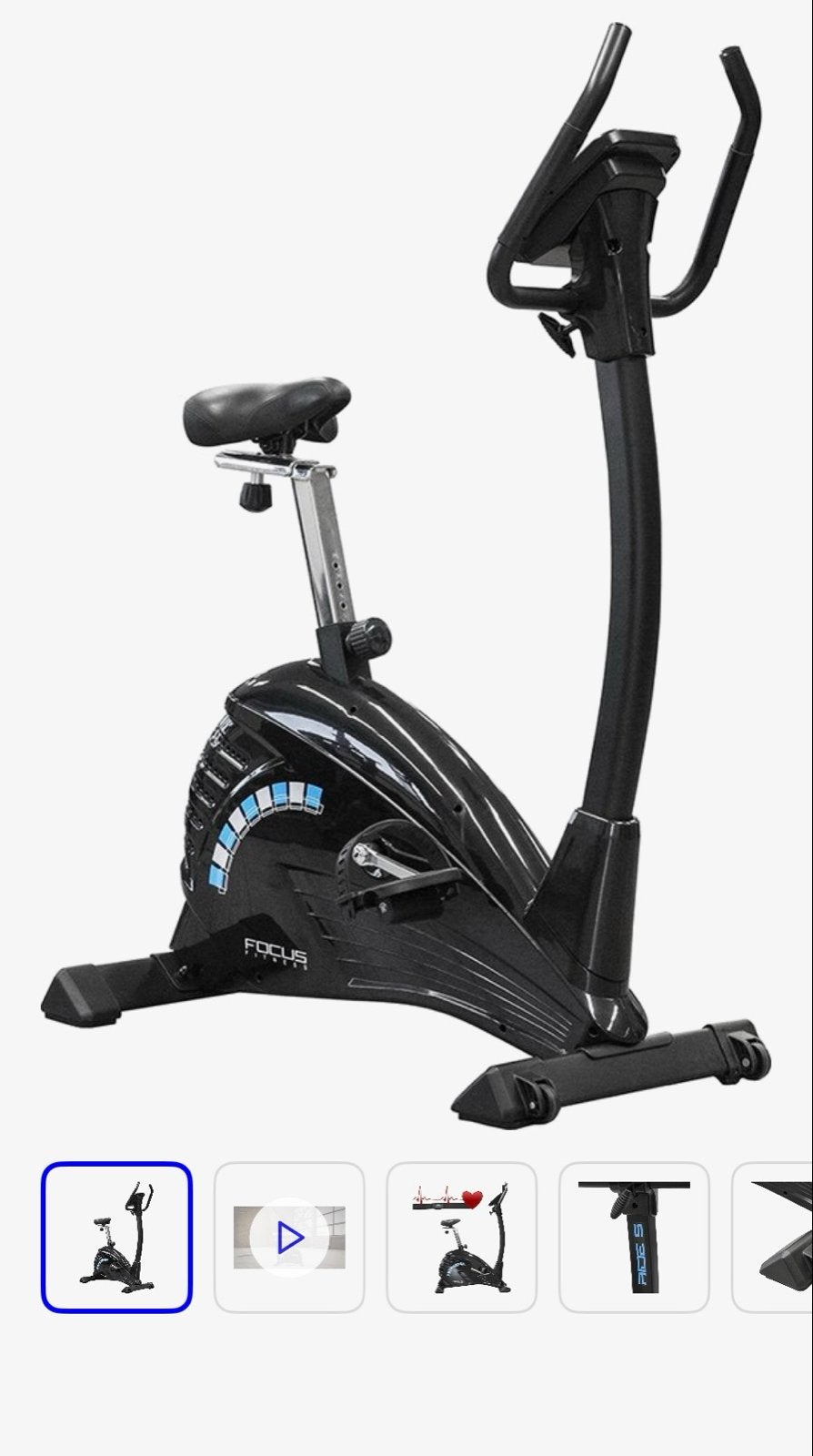 Hometrainer Focus Fitness Ride 5, Ophalen, Zo goed als nieuw, Metaal, Benen