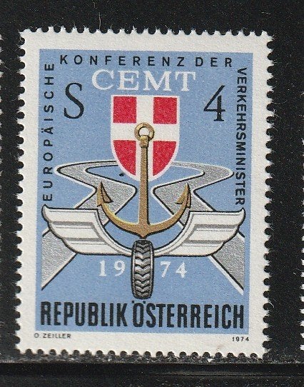 Verenigd Europa 1974 - Oostenrijk - Eur. ministers v verkeer, Ophalen, Postfris, Overige thema's