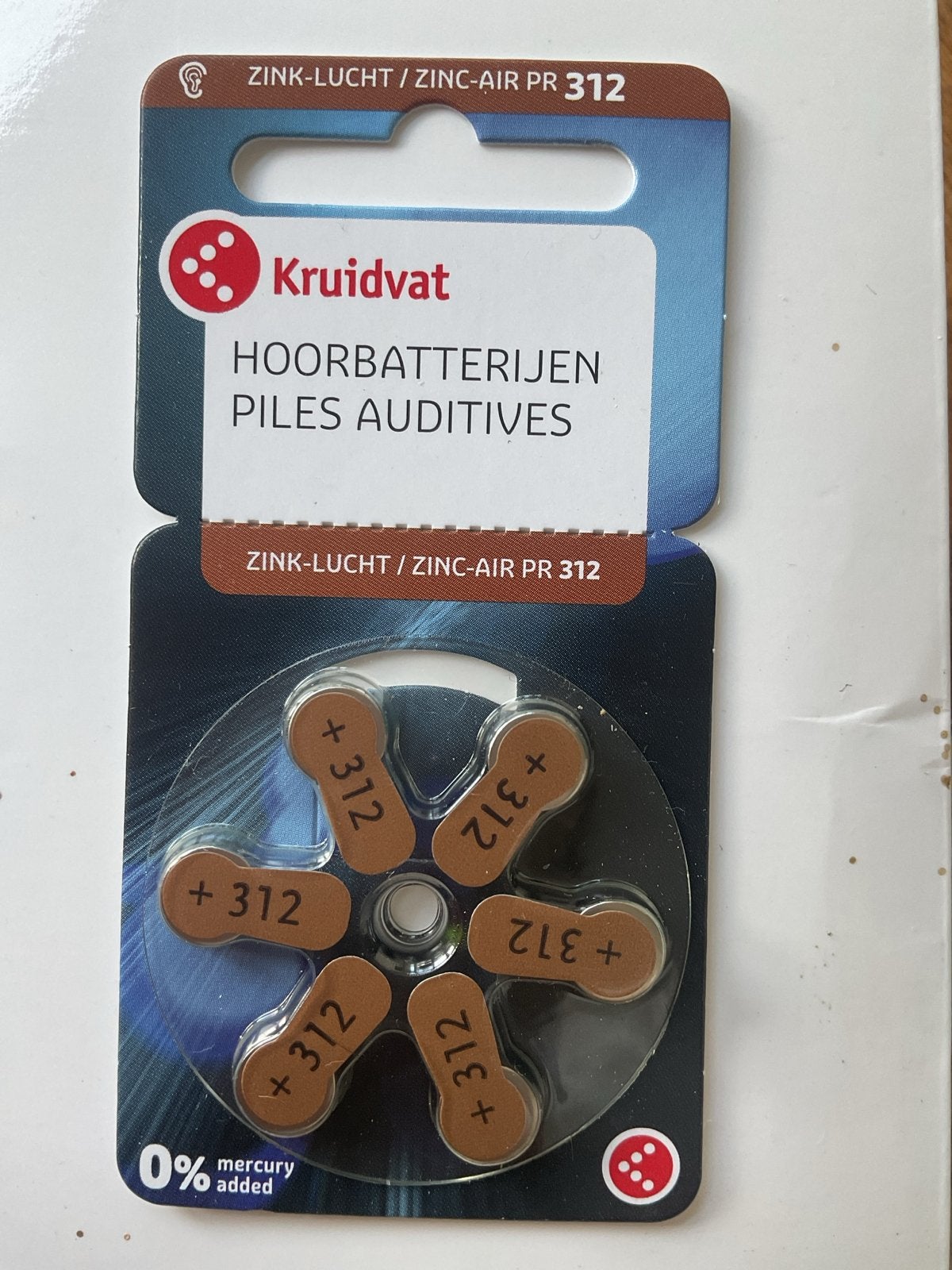 Kruidvat Hoorbatterijen Zink-Lucht PR 312, 23 pakjes, Ophalen of Verzenden, Nieuw