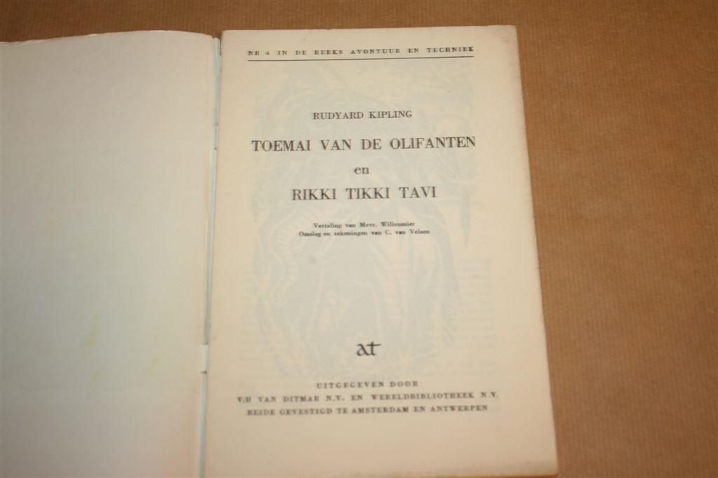Rikki Tikki Tavi - Kipling - Avontuur en techniek 1950, Ophalen of Verzenden, Gelezen