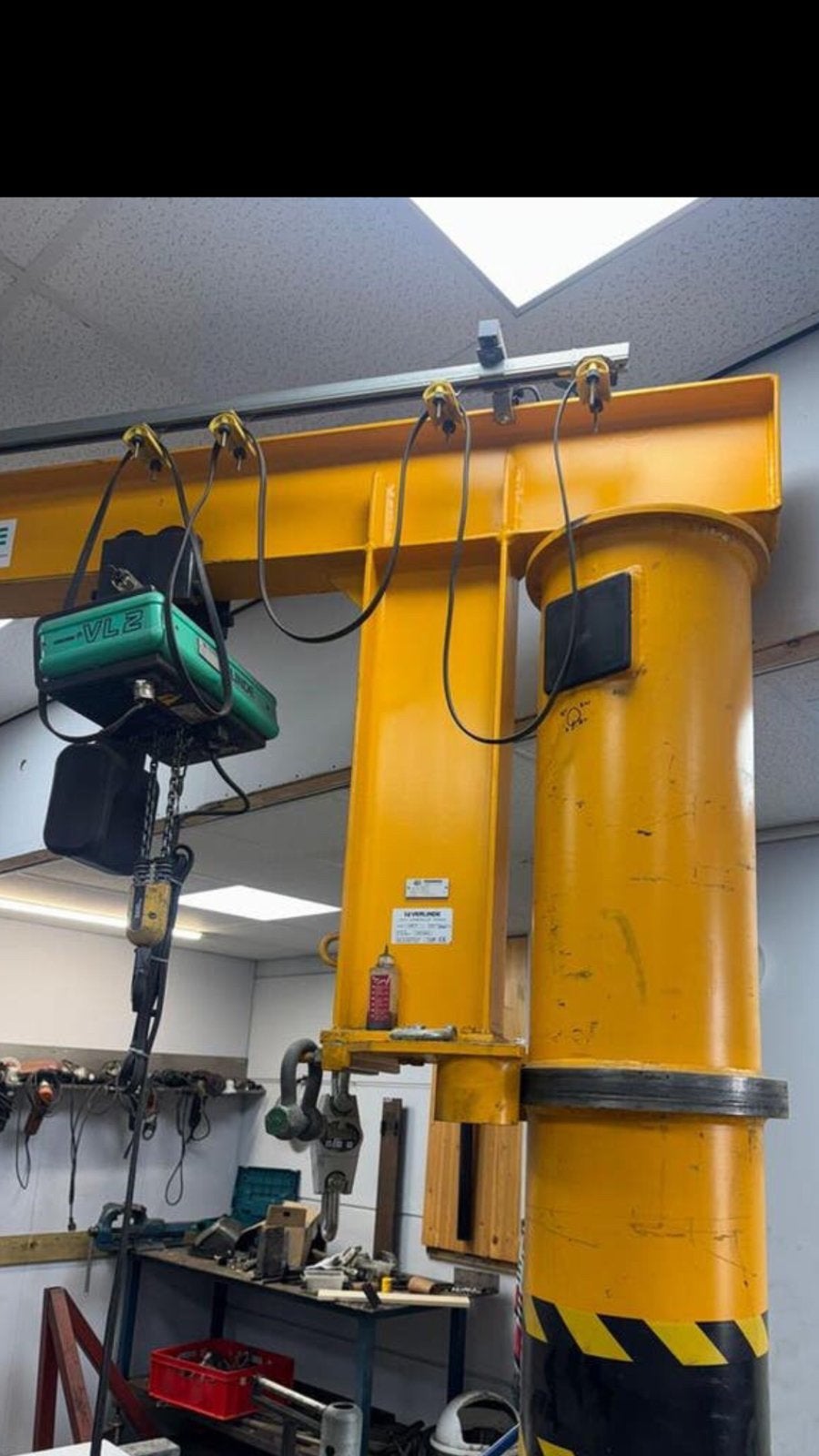 Verlinde kolomzwenkkraan 500kg, Doe-het-zelf en Verbouw, Ophalen of Verzenden, Gebruikt