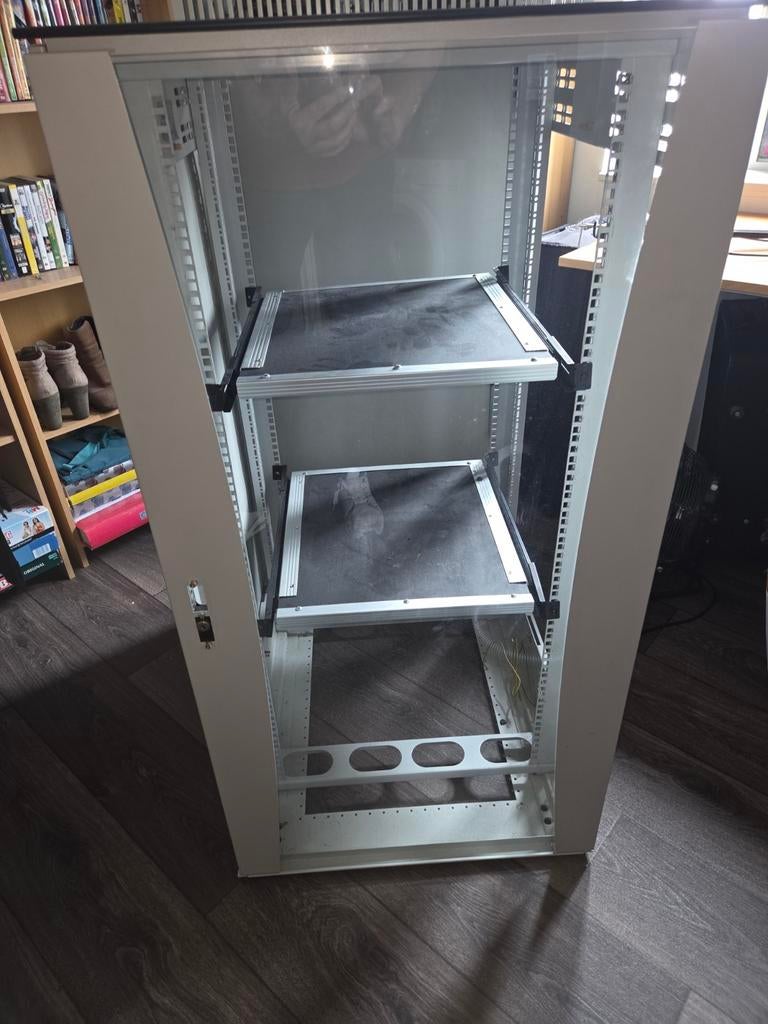 Rittal serverkast met koeling zeer degelijk, Ophalen, Gebruikt, Glas, Plaatstaal