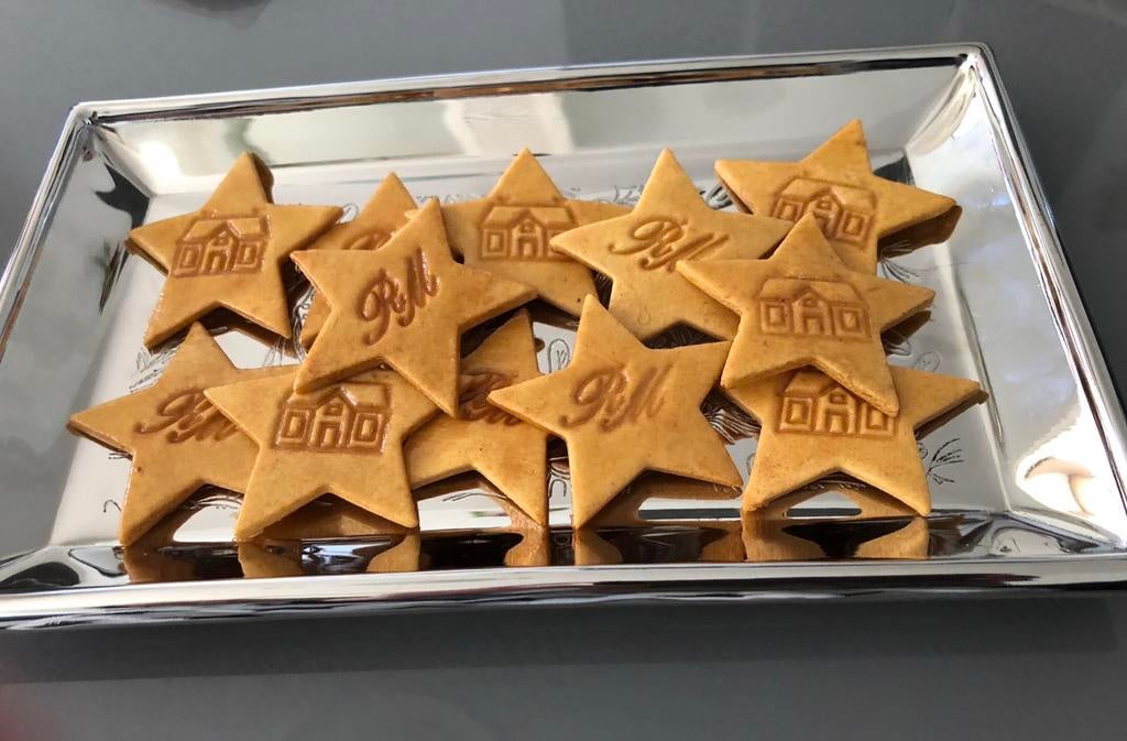 Sier koekjes hangers met Rivièra Maison logo., Ophalen, Nieuw