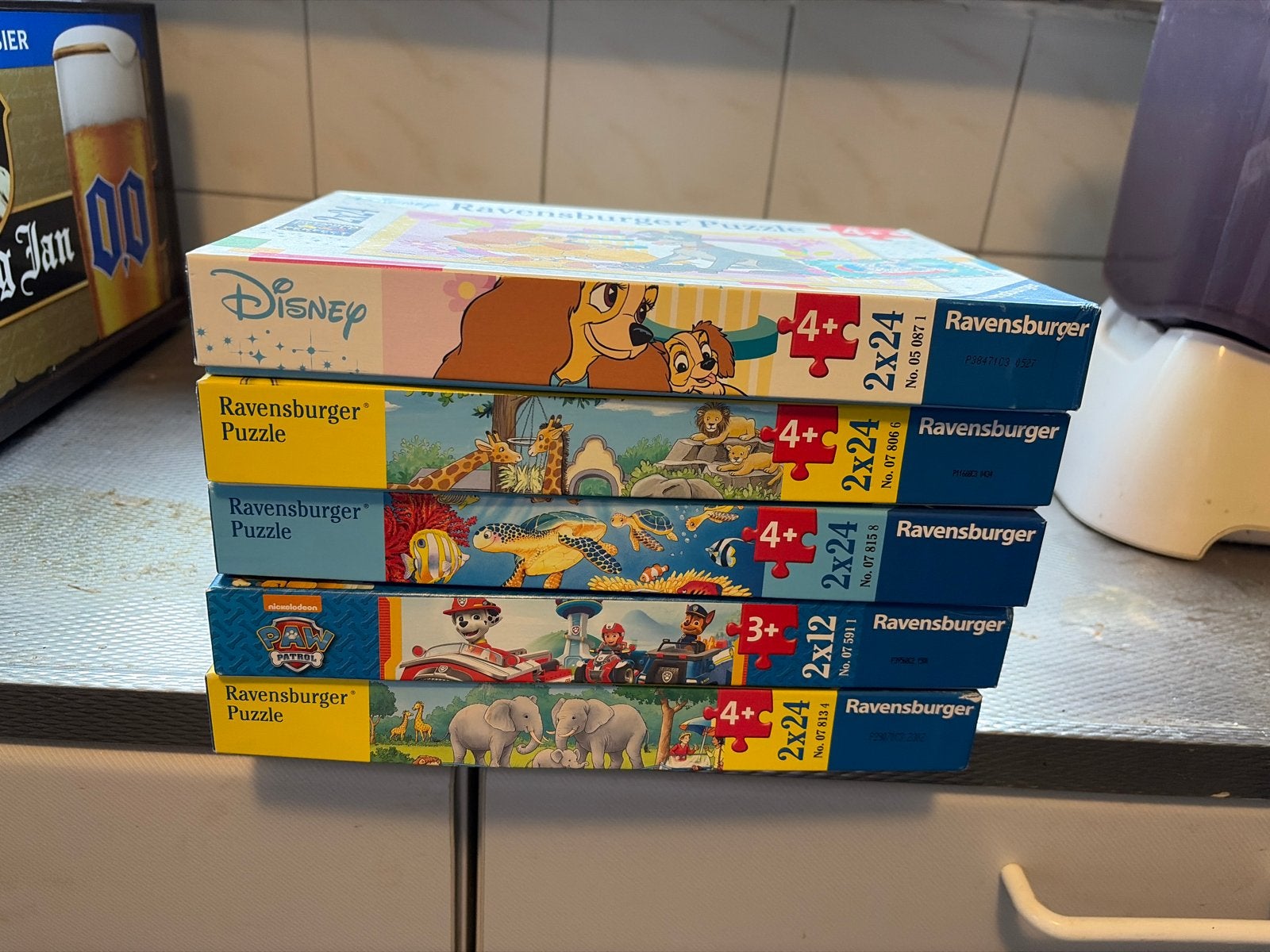 Ravensburger Puzzels - Diverse Thema's (5 stuks), Kinderen en Baby's, Ophalen of Verzenden, 10 tot 50 stukjes, Gebruikt, 2 tot 4 jaar