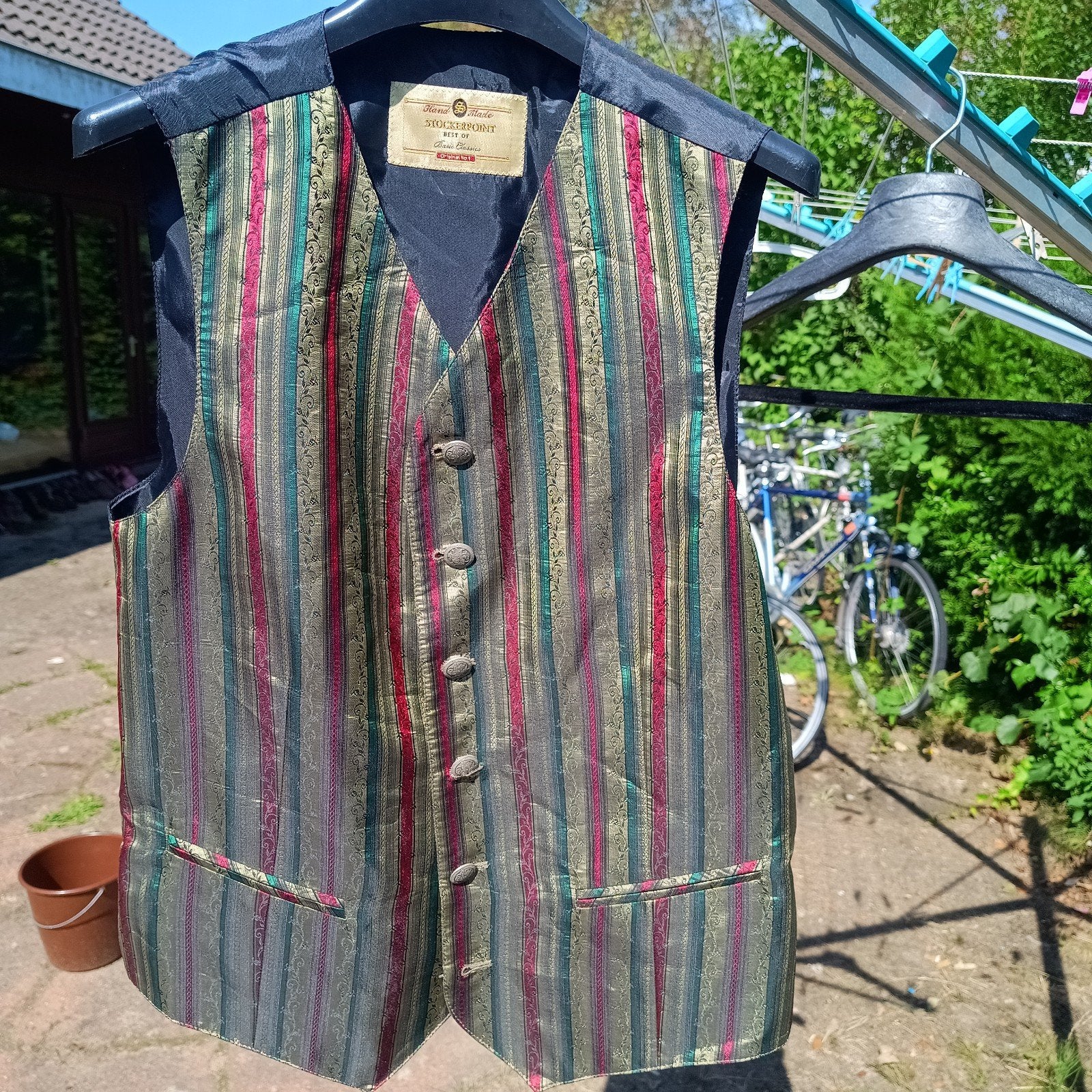 Stockerpoint 48 Tiroler trachten gilet zijde Oktoberfest, Kleding | Heren, Carnavalskleding en Feestkleding, Maat 48/50 (M), Nieuw