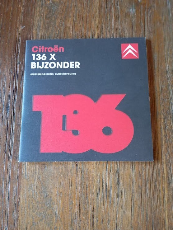 Citroen 136 X Bijzonder verschillende auto s 32 pag., Verzenden, Zo goed als nieuw, Citroën