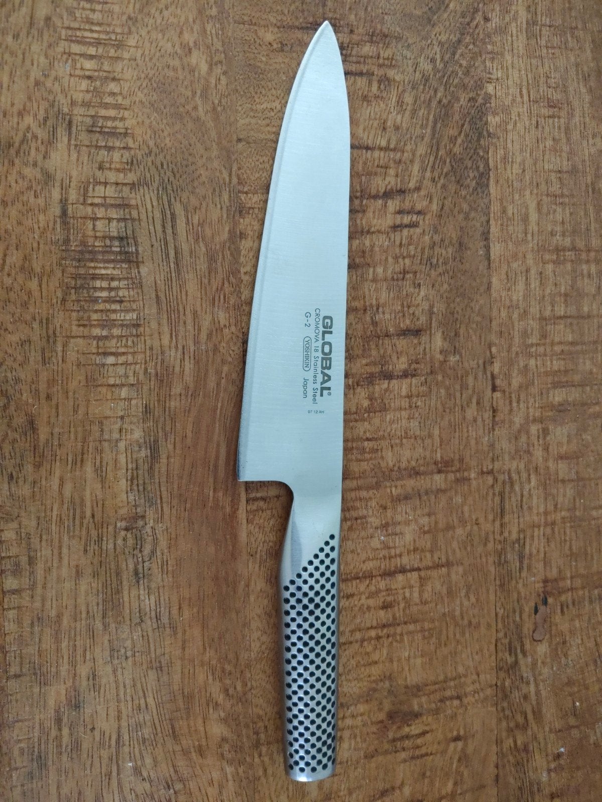 Global G-2 RVS Koksmes 20 cm, Ophalen, Gebruikt, Los bestek, Keukenmes