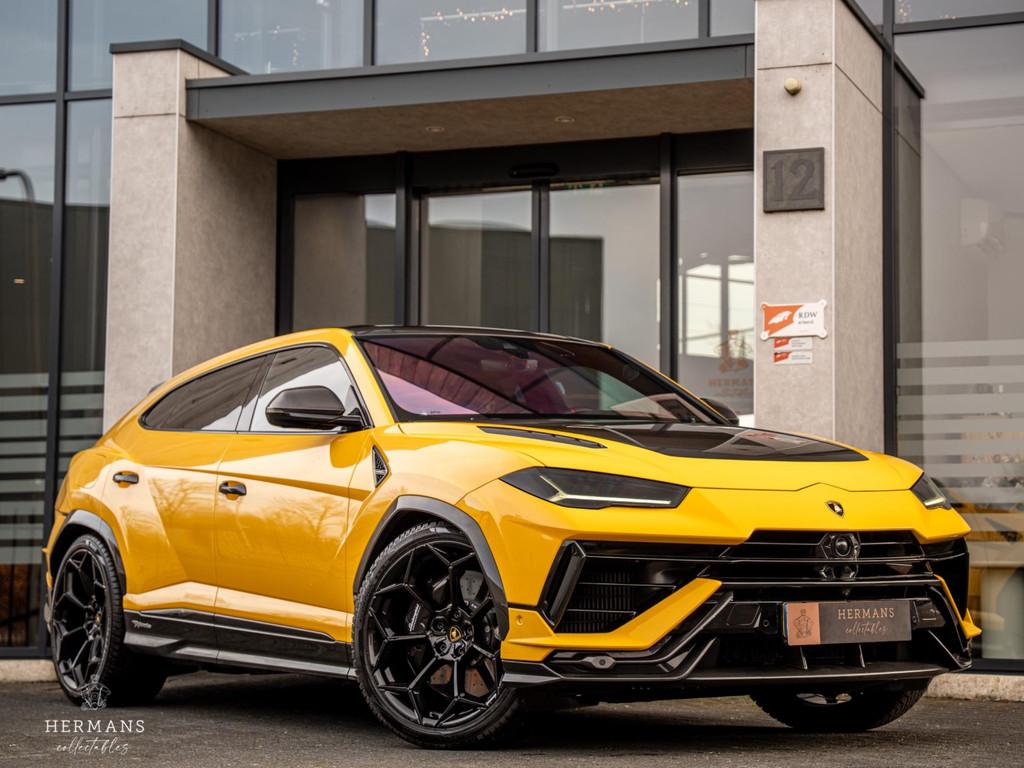 Lamborghini Urus 4.0 V8 Performante / FULL / Carbon / Akrapo, Auto's, Lamborghini, Urus, Gebruikt, Alcantara, Geel