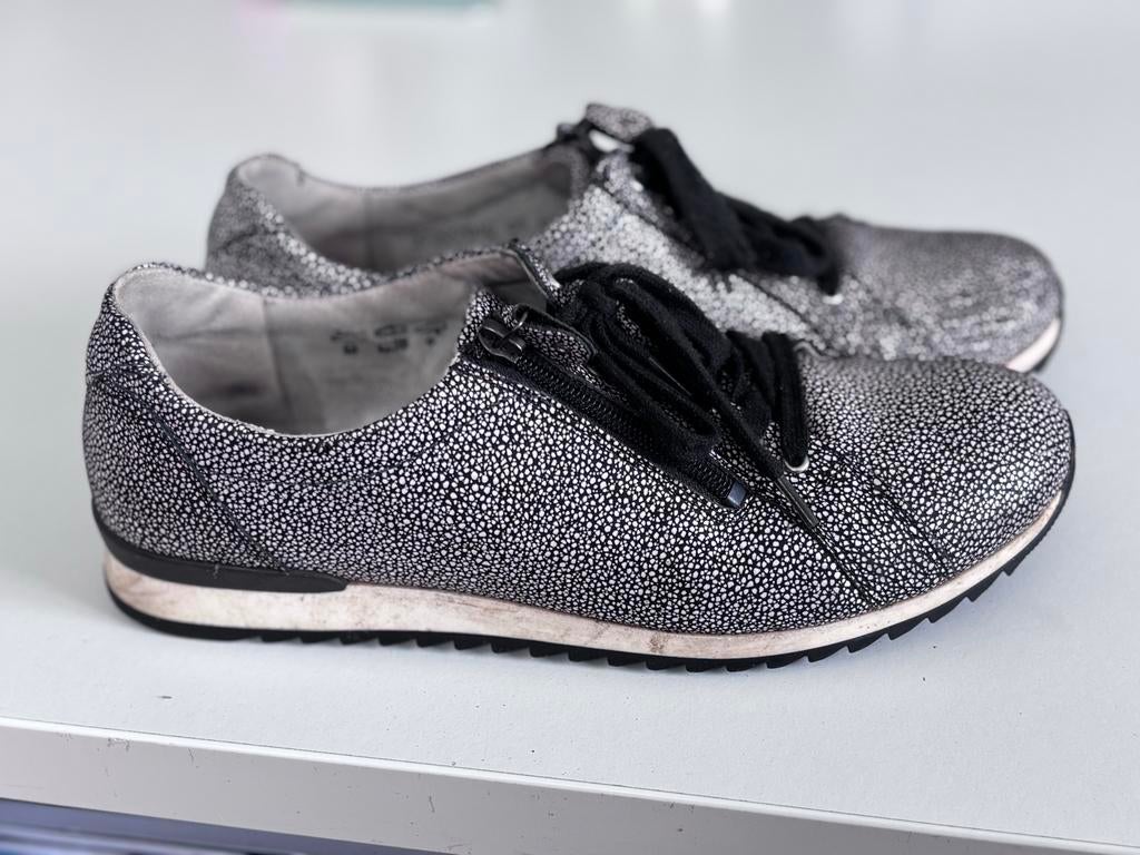 Waldlaufer Stijlvolle sneakers met rits en veters, mt 7, Kleding | Dames, Ophalen of Verzenden, Gedragen, Grijs, Sneakers of Gympen