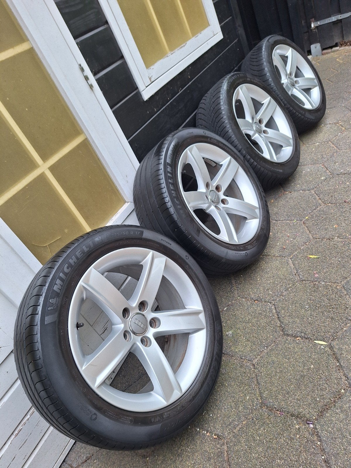 Velgen en banden 5x112 Audi A5, Auto-onderdelen, Banden en Velgen, 17 inch, Ophalen of Verzenden, Zomerbanden, 225 mm