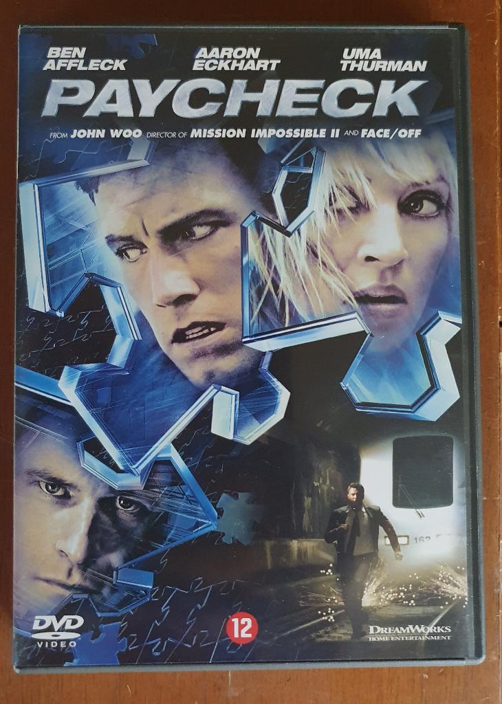 Paycheck, Cd's en Dvd's, Dvd's | Actie, Alle leeftijden, Ophalen of Verzenden, Gebruikt, Actiethriller