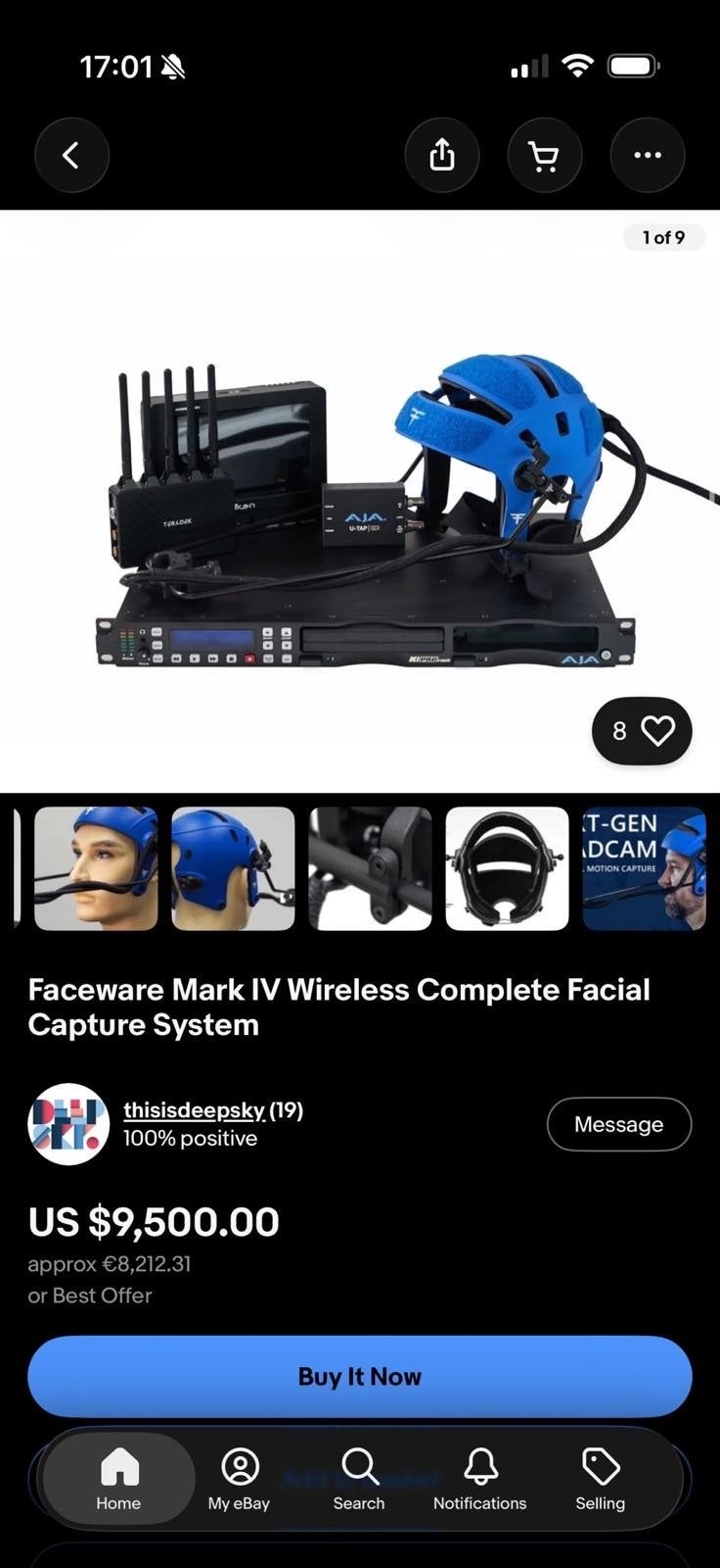 Faceware Mark IV Draadloos Gezichtscapturesysteem, Ophalen of Verzenden, Zo goed als nieuw, Video