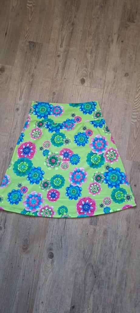 Lien en Giel rok met bloemenprint, maat M, Maat 38/40 (M), Verzenden, Geel, Lien en Giel