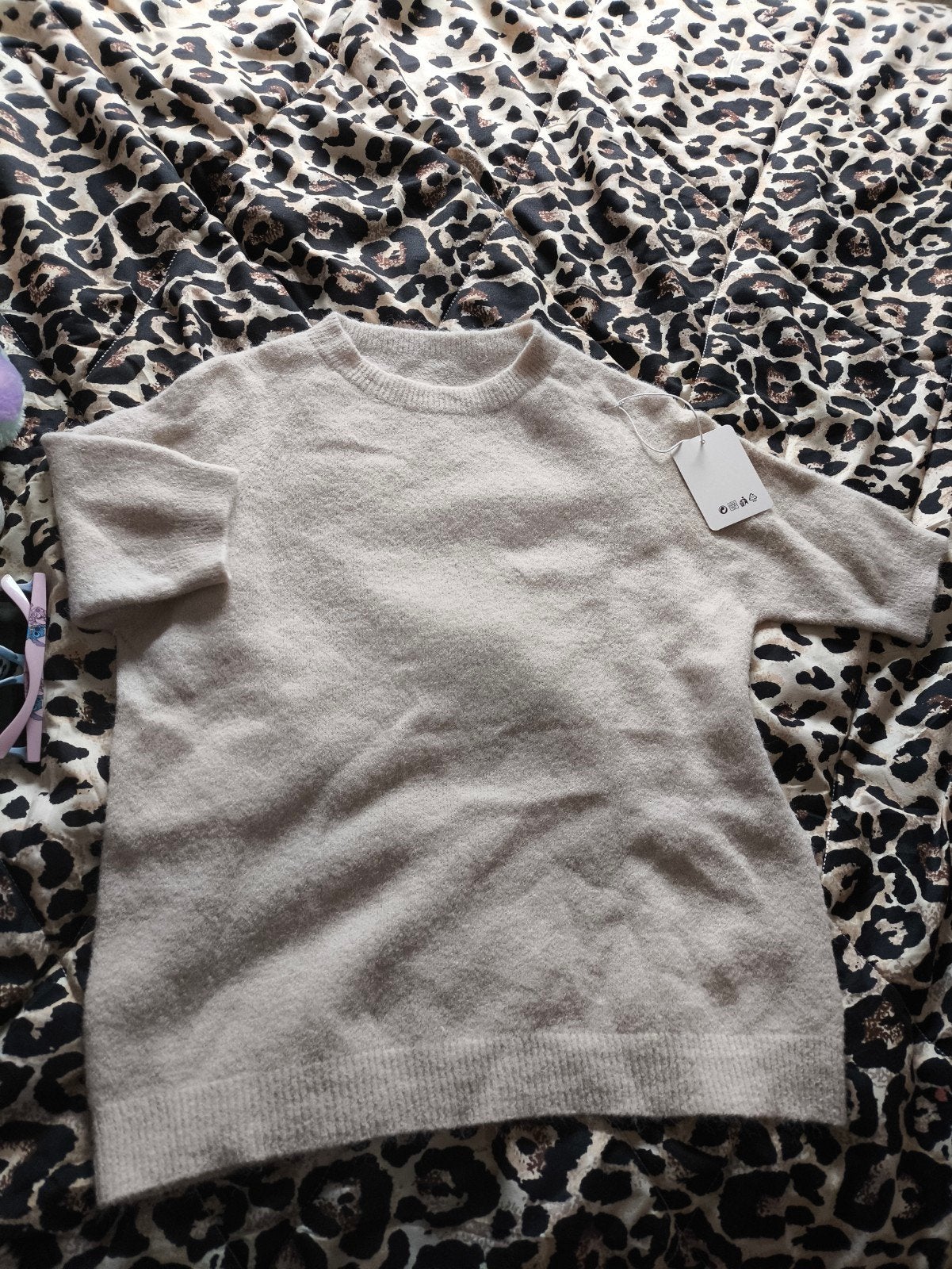 Nieuwe Alpaca trui - One Size, Kleding | Dames, Ophalen of Verzenden, Nieuw, Beige