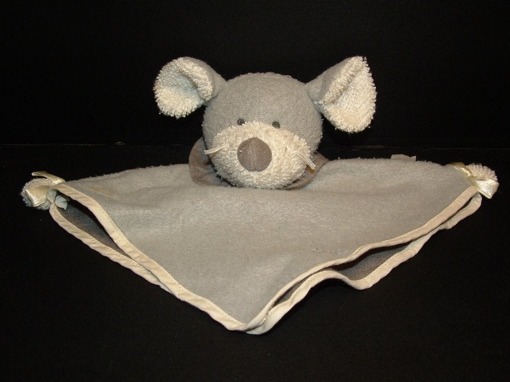 TIAMO MUIS KNUFFELDOEKJE FLEECE GRIJS MET OREN EN SNUIT VAN, Overige karakters, Overige typen, Grijs, Nieuw