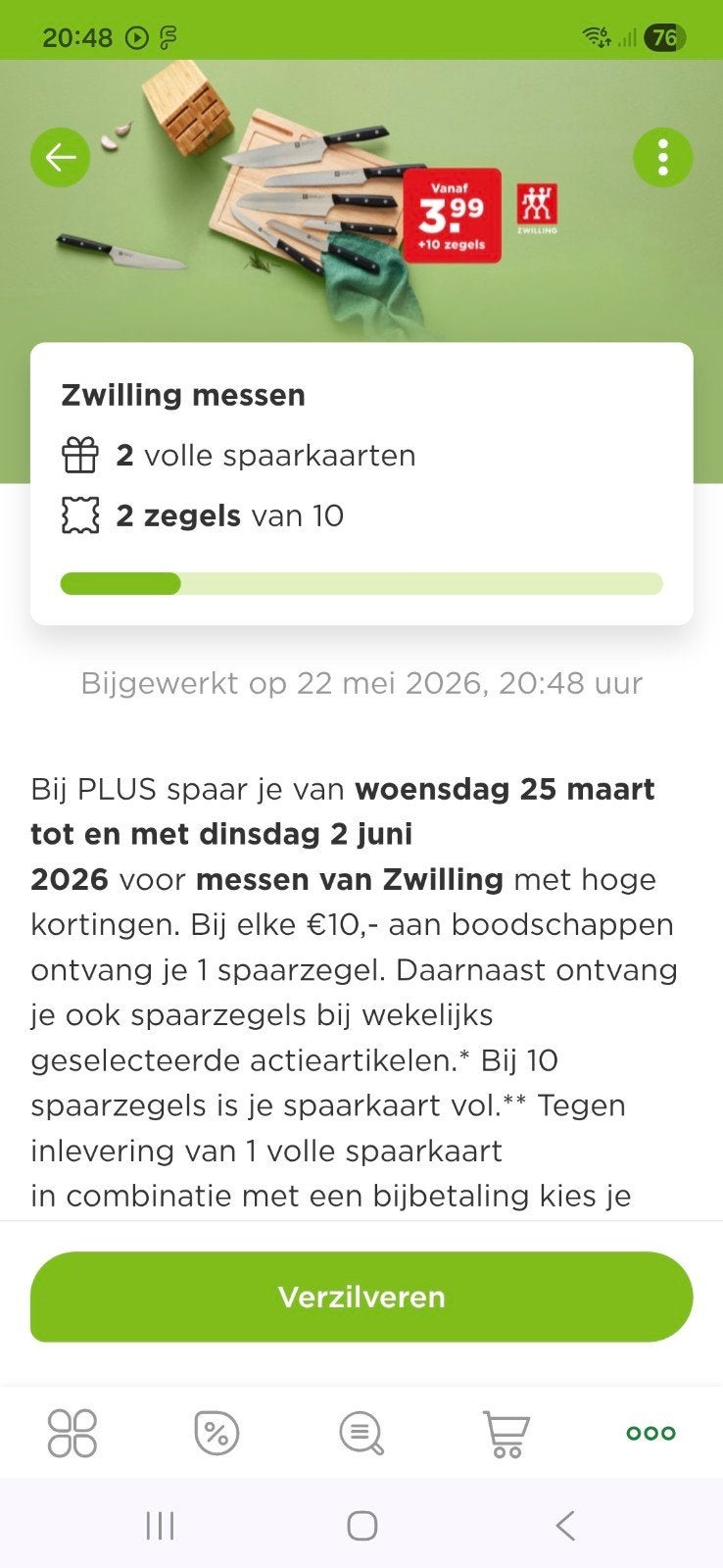 Plus messenzegels, Verzamelen, Jumbo, Ophalen of Verzenden