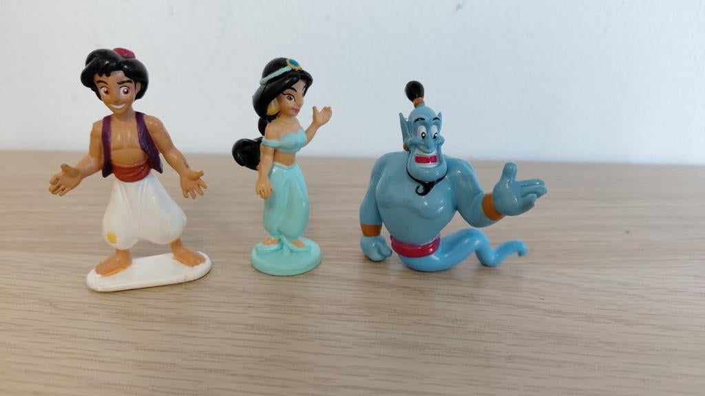 3 aladdin poppetjes Disney, Ophalen of Verzenden, Zo goed als nieuw