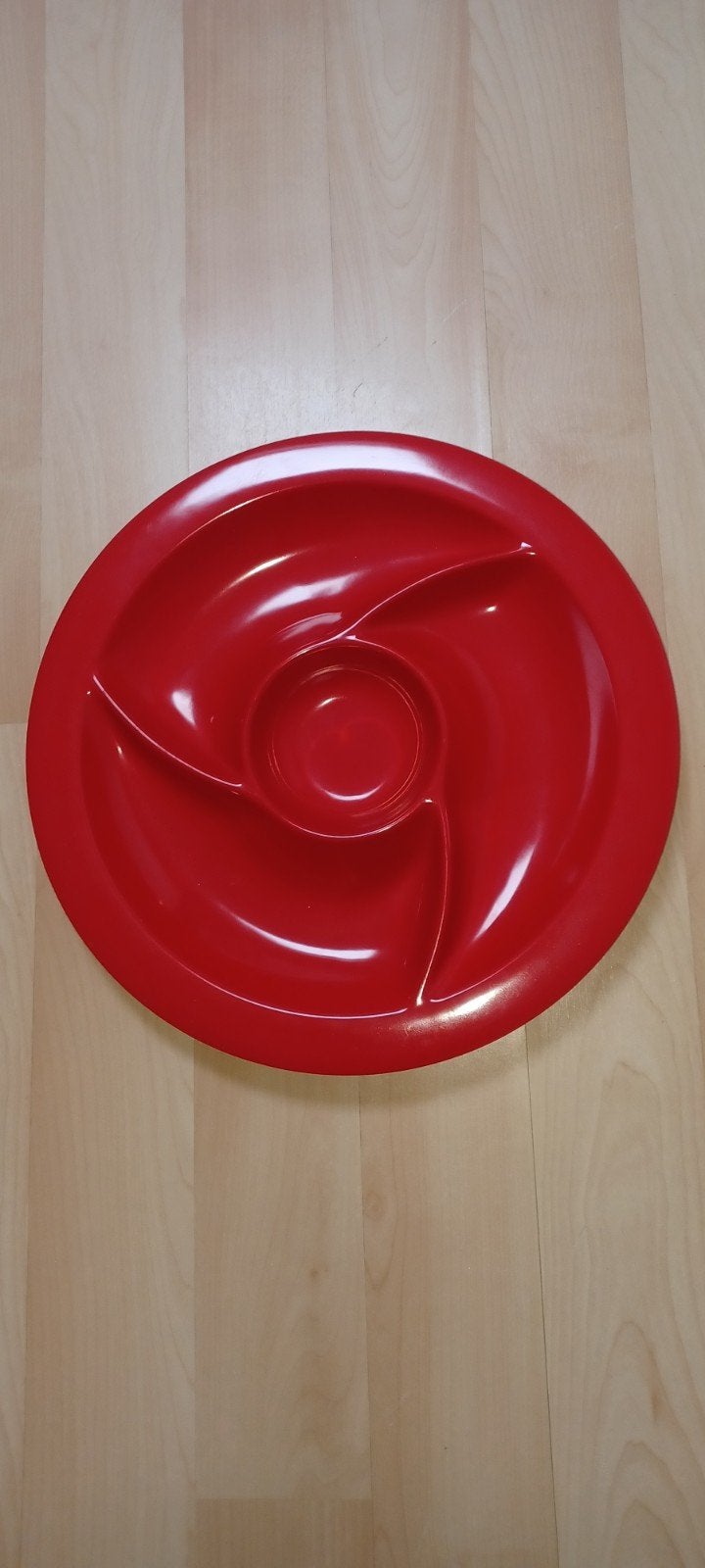 Serveerschaal Rood, Kunststof, Serveerschaal, Rond, Ophalen of Verzenden