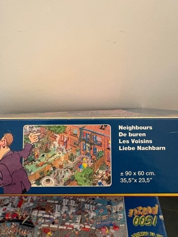 Jan van Haasteren Puzzels 1500 stukjes (6 stuks), Ophalen, 500 t/m 1500 stukjes, Gebruikt, Legpuzzel