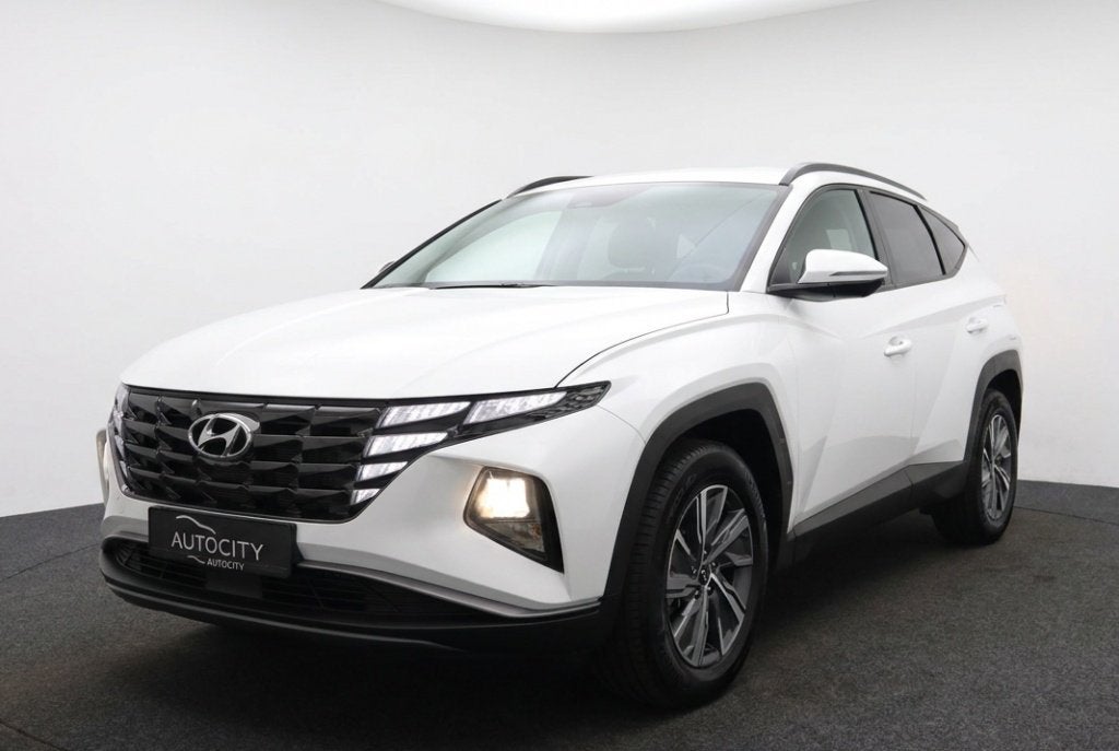 Hyundai Tucson 1.6 T-GDI HEV Comfort 230PK Automaat | Carpla, Auto's, Hyundai, Automaat, Gebruikt, 4 cilinders, Wit