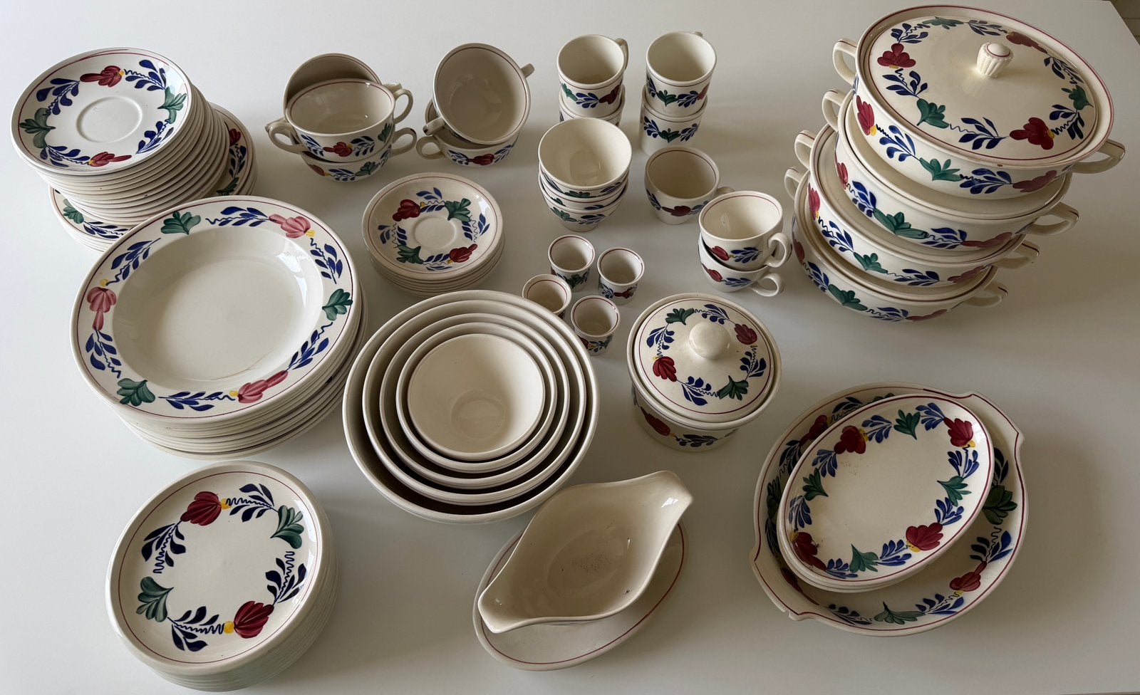 Boeren Bond servies – 76-delig –, Huis en Inrichting, Keuken | Servies, Ophalen, Gebruikt, Overige merken, Porselein
