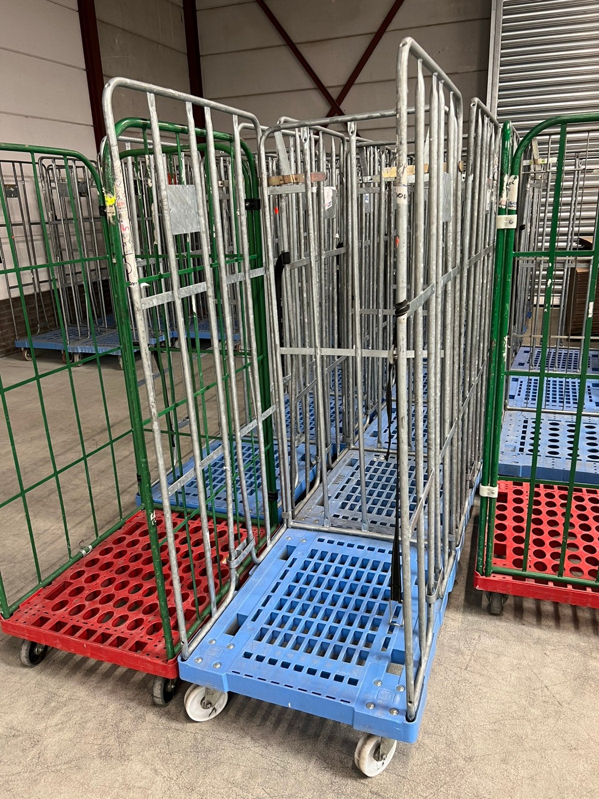 HOZA rolcontainers 3-heks 64 x 78 x 170 cm tot 400 stuks!, Ophalen, Gebruikt, Transportkar