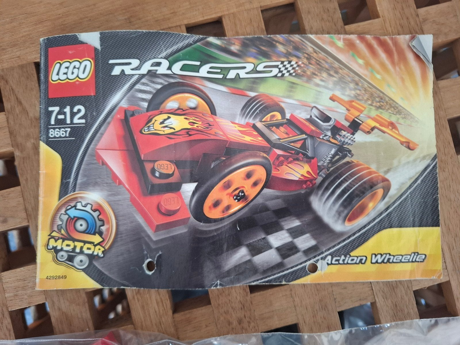 Lego Racers 8667 Action Wheelie met instructies, Gebruikt, Lego, Ophalen of Verzenden, Racers