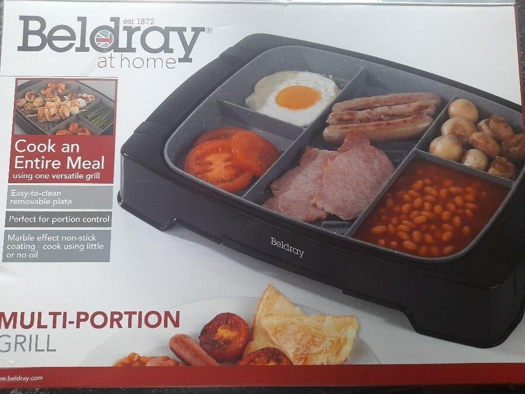 Beldray 1500 watt gourmet/grillplaat. (Nieuw in de doos), Ophalen of Verzenden, Nieuw, Tafelgrill