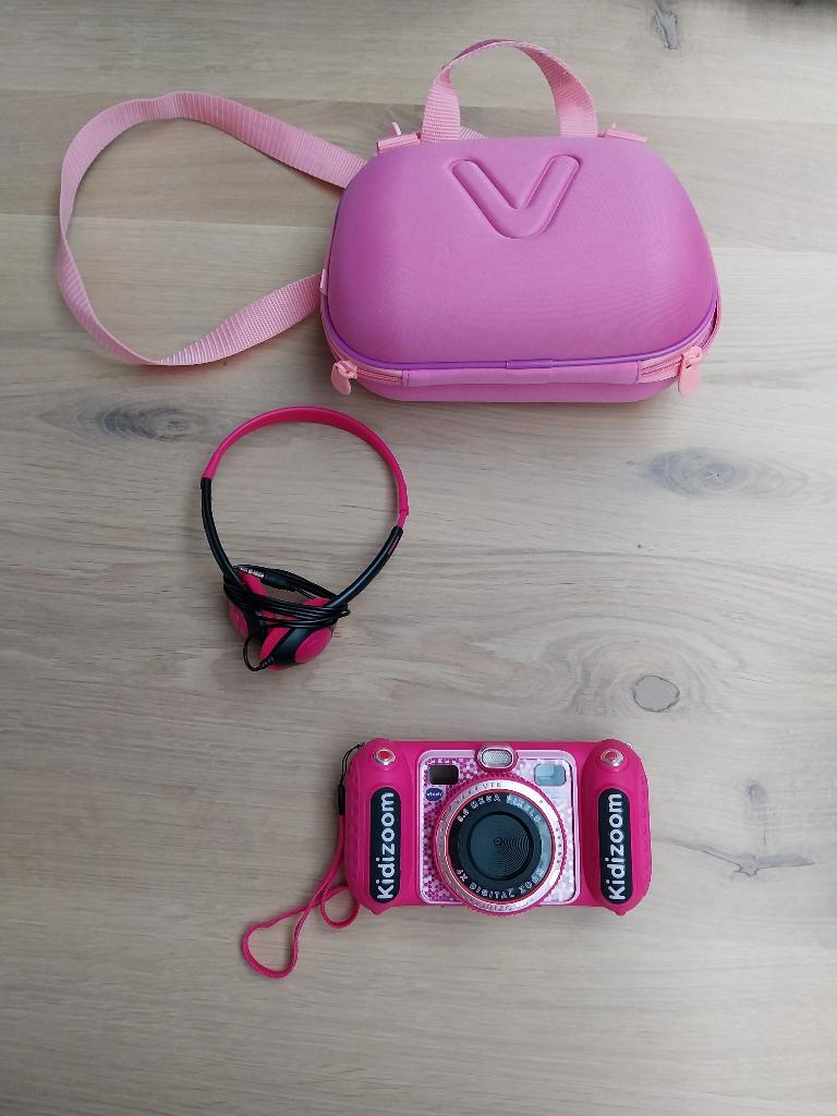 VTech KidiZoom Duo FX Kindercamera, Roze, Kinderen en Baby's, Speelgoed | Vtech, Ophalen, Zo goed als nieuw, 4 tot 6 jaar