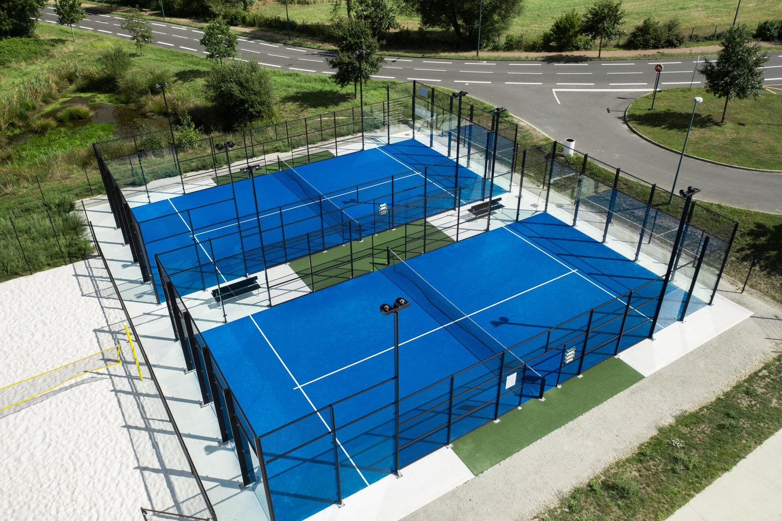 Padel Court Padelbaan Full panoramisch glas, Ophalen, Nieuw